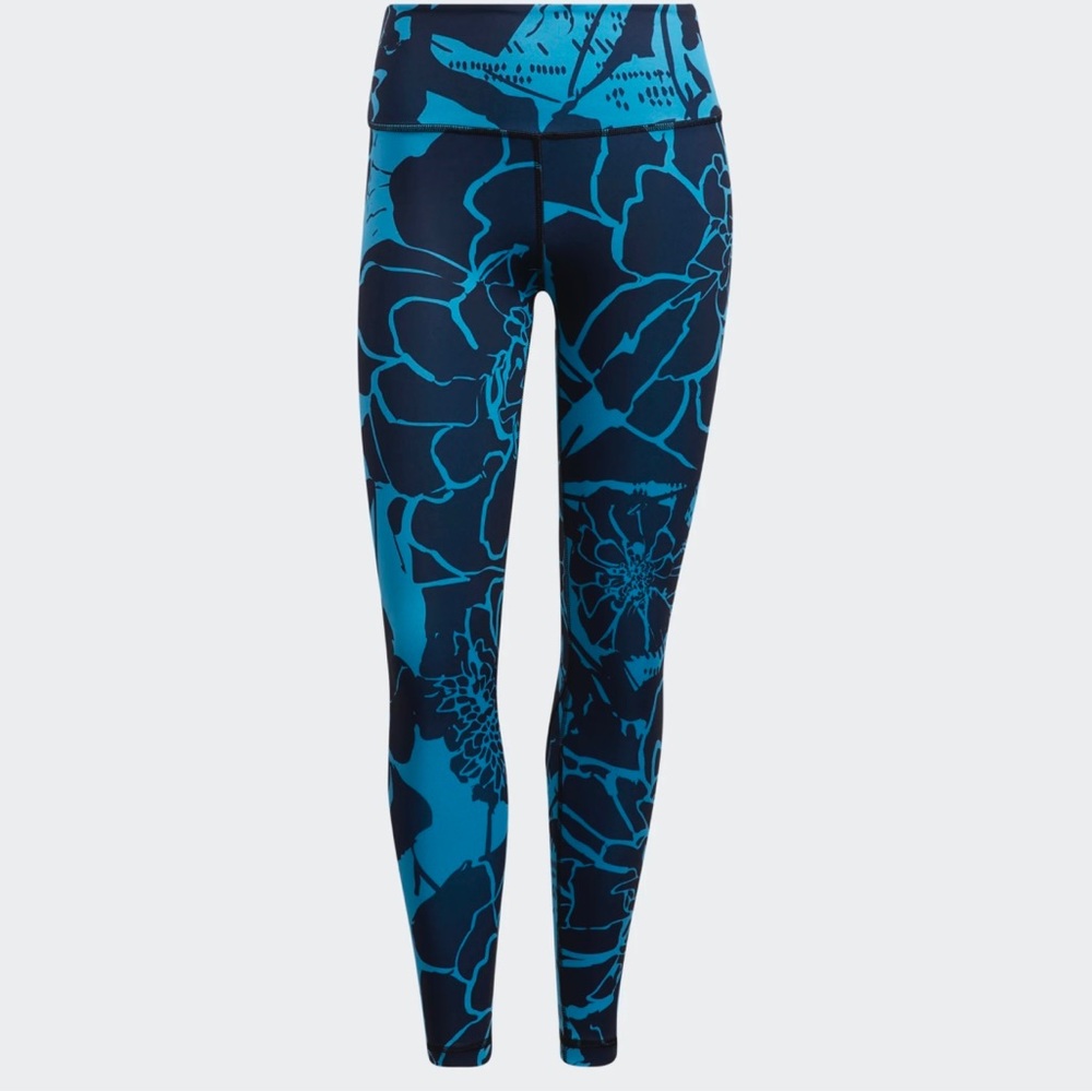 NEW ADIDAS adidas Optime Superher Training Leggings - Blue (XL)